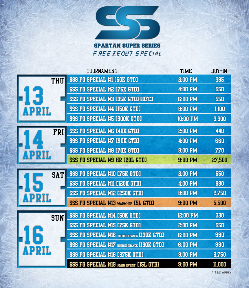 Spartan Super Series Schedule