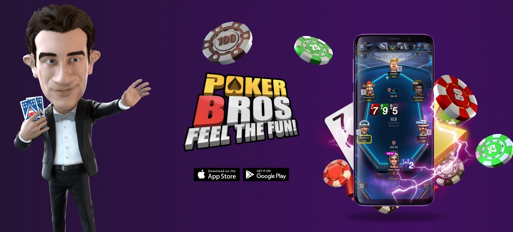 Exclusive access to unique Pokerbros clubs. | ASIA POKER ONLINE